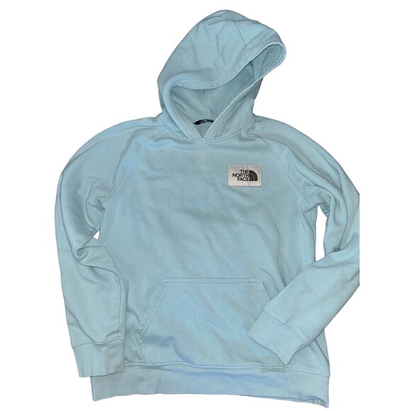 The North Face Youth Blue Logo Hoodie Size XL (18) (B12) - Picture 1 of 4